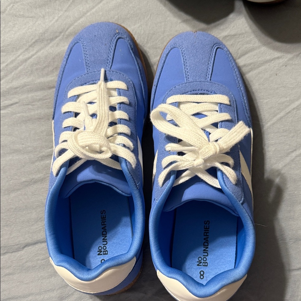 No Boundaries Blue and White Sneakers